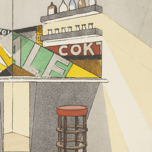 Book Illustration, Répertoire du goût moderne, vol. 1, Living-room, small bar, plate 9, 1928–29
