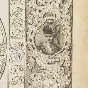 Book Illustration, Liber artificiosus alphabeti maioris, oder, Neu inventirtes Kunst- Schreib- und Zeichenbuch; plate 37, 1782–85