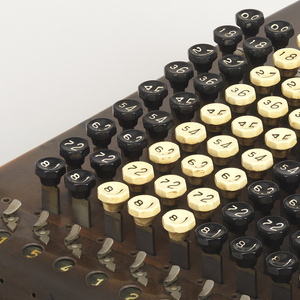 Comptometer Calculator And Cover, ca. 1887