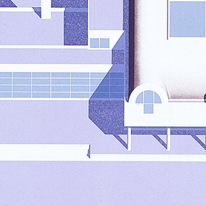 Print, "House for Two Generations" Project, Second Version, 1977