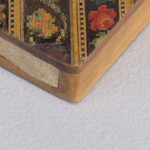 Wood Mosaic Matchsafe, 1900–1920