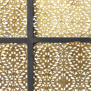 Window Of Brass Foils, Window with perforated brass plaques, 1882–1912