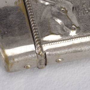 "Chuck Luck Pocket Match Safe and Dice Box" Matchsafe, patented 1893