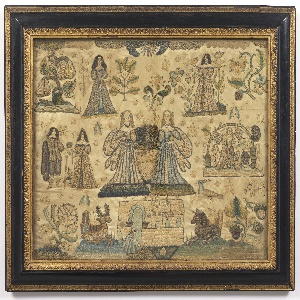 Embroidered Picture (England), 17th century