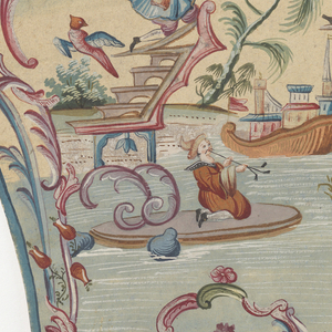 Handscreen (France), mid- 18th century