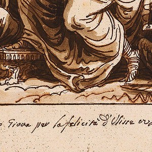 Drawing, Sheet from a Sketchbook: Minerva Asking Jupiter for the Happiness of Ulysses or  Minerva Questions Jupiter on the Destiny of Ithaca, 1802–05